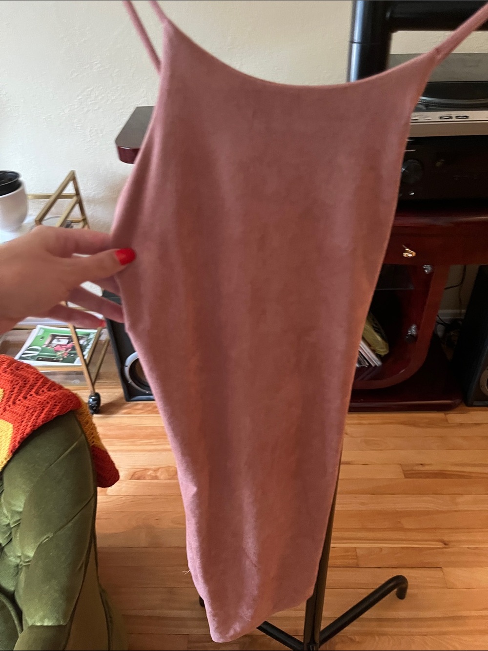Dusty Rose Mini Slip Dress - Women